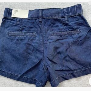 American Eagle Womens Blue Jean Shorts High Rise  Trouser Size 0 New